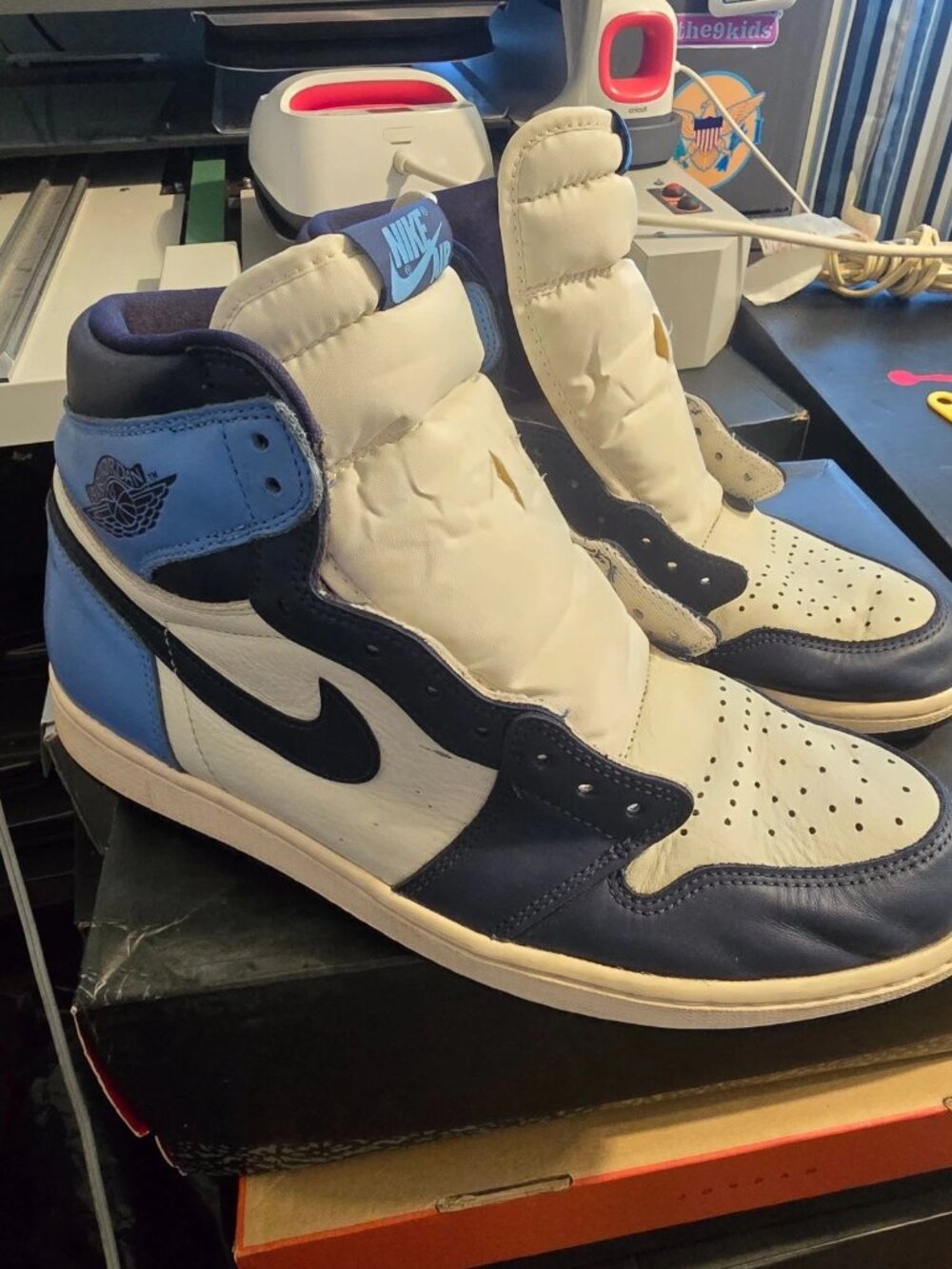 Jordan 1 Retro OG High Obsidian UNC 2019, 666088-140